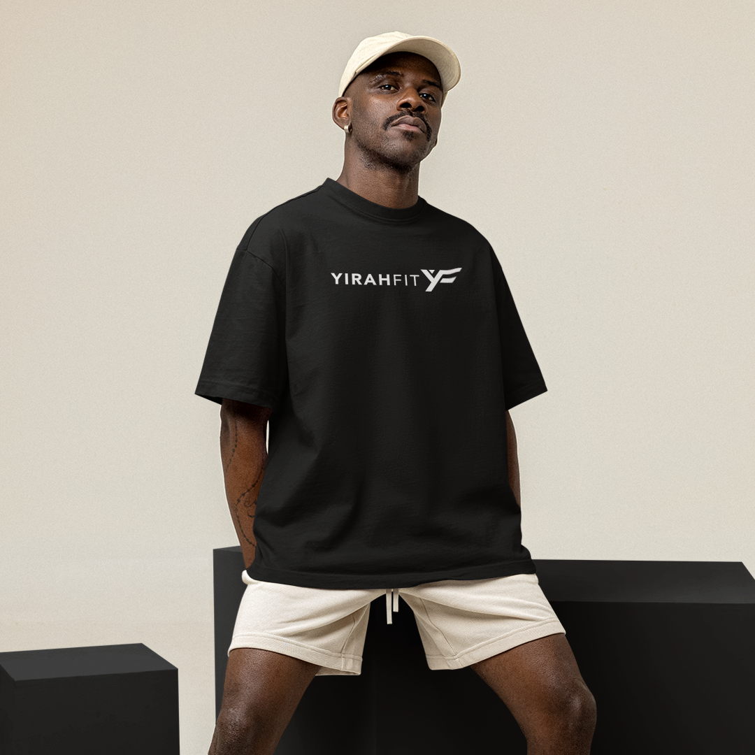 YirahFit Logo Oversized faded t-shirt