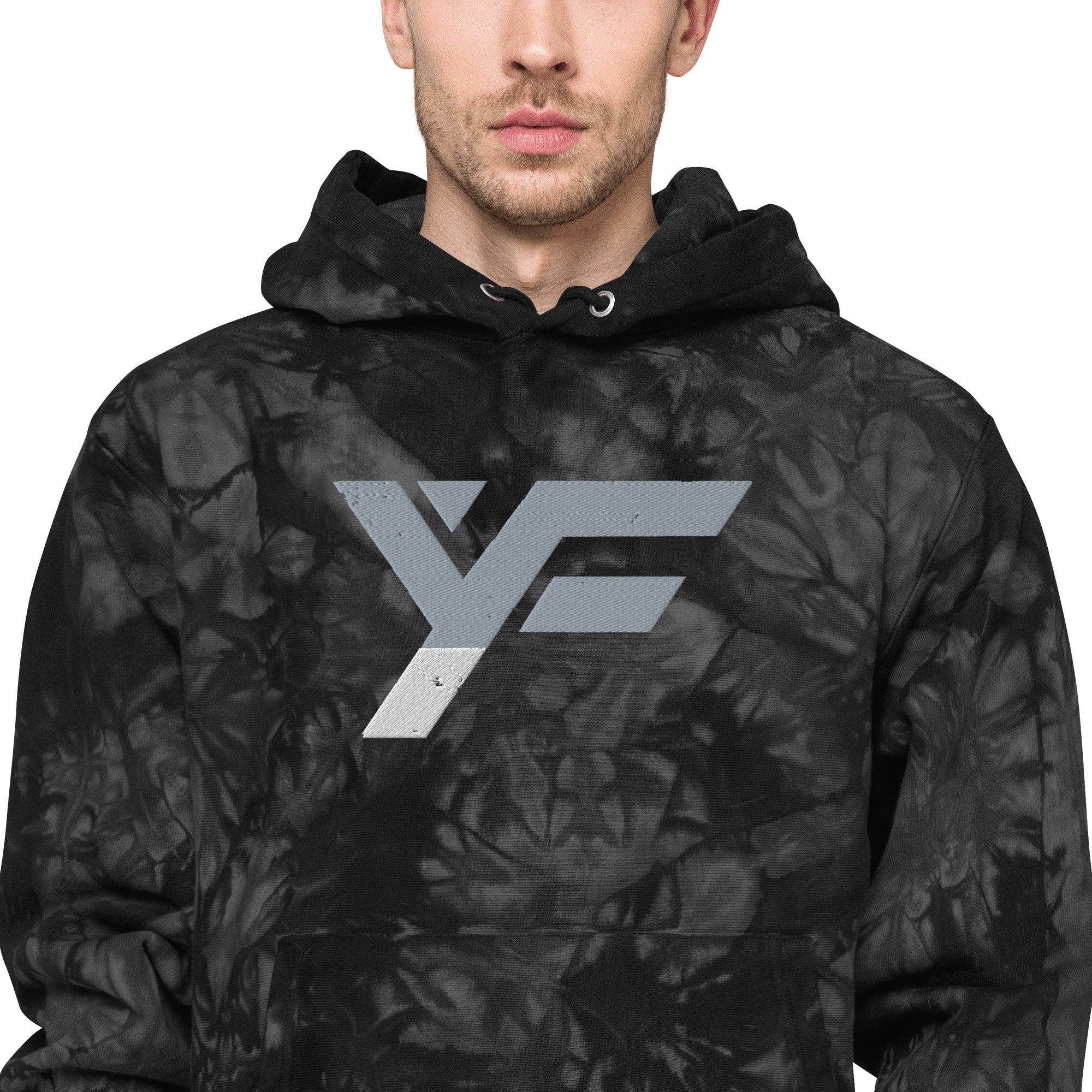 YF Unisex Champion tie-dye hoodie