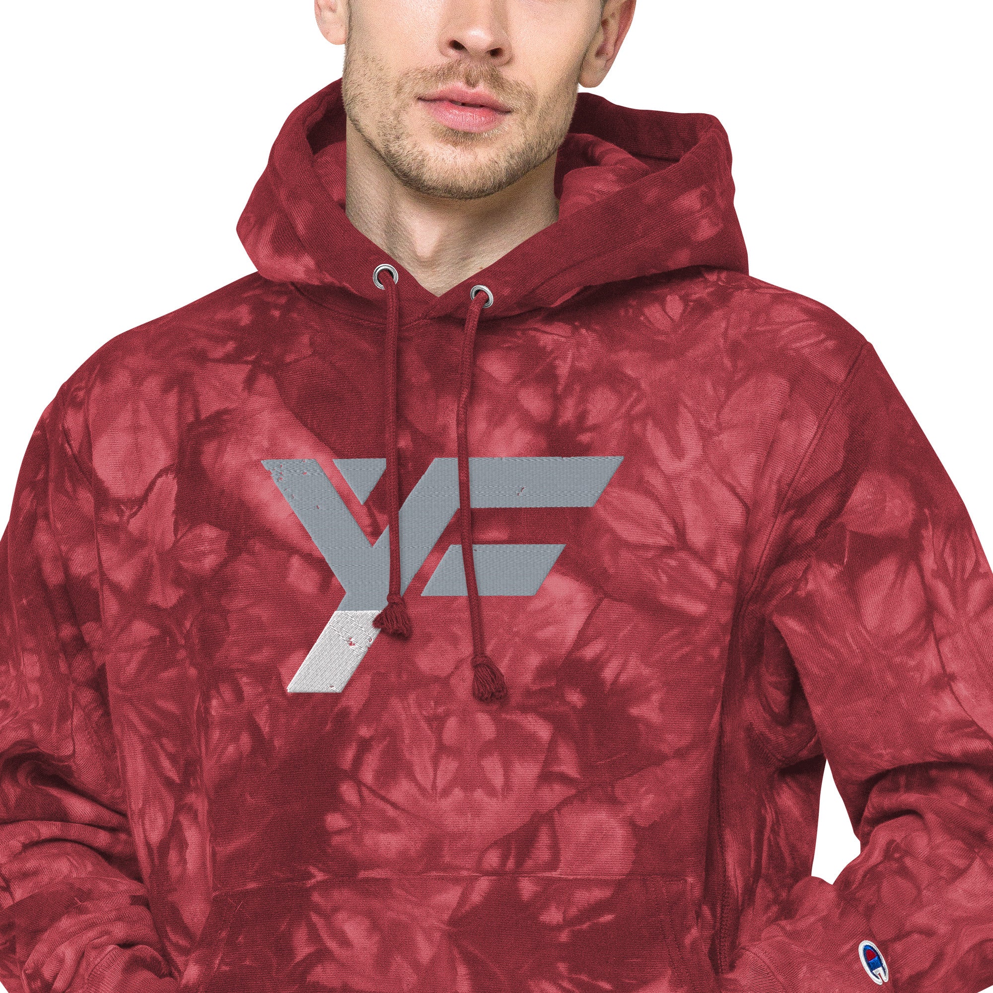 YF Unisex Champion tie-dye hoodie