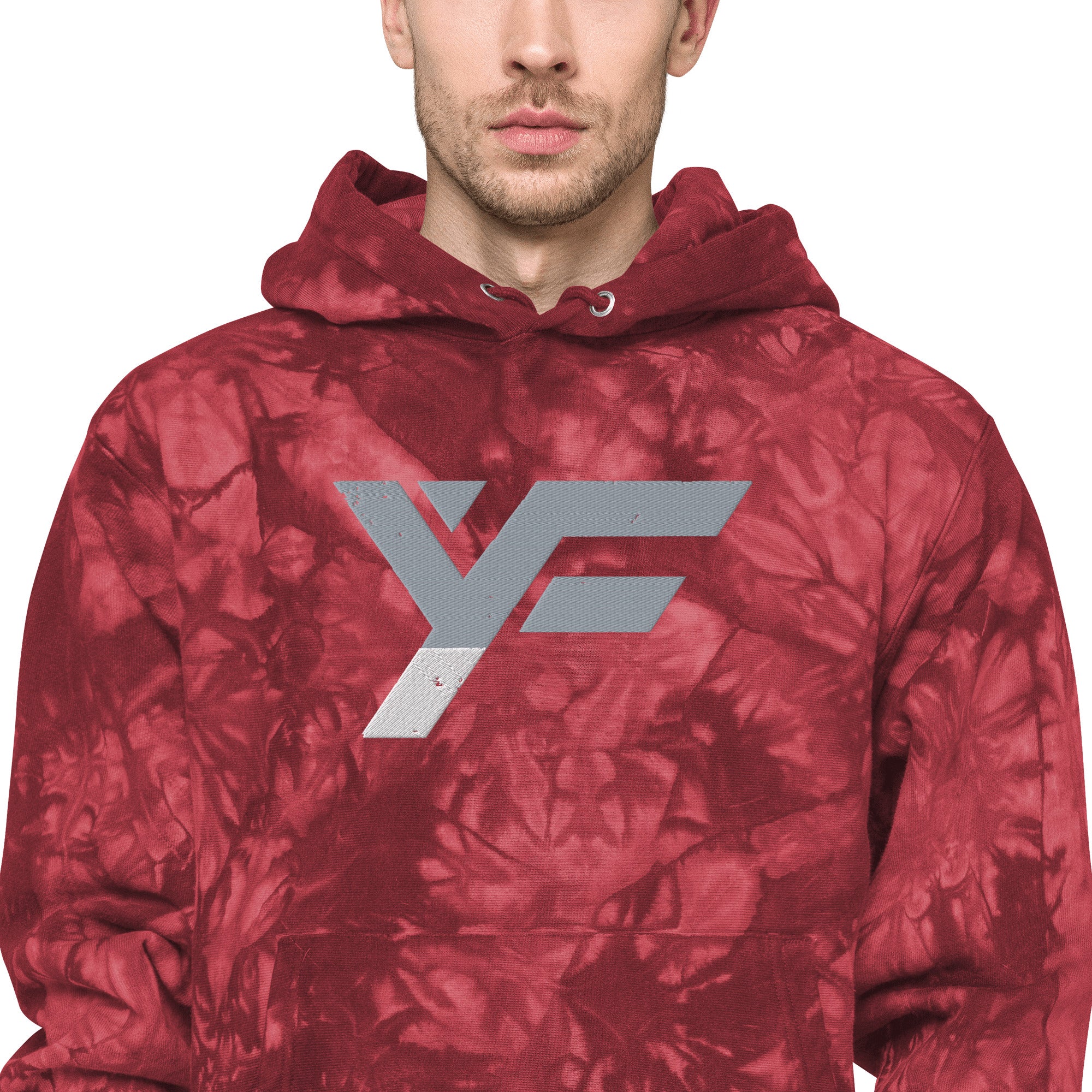 YF Unisex Champion tie-dye hoodie