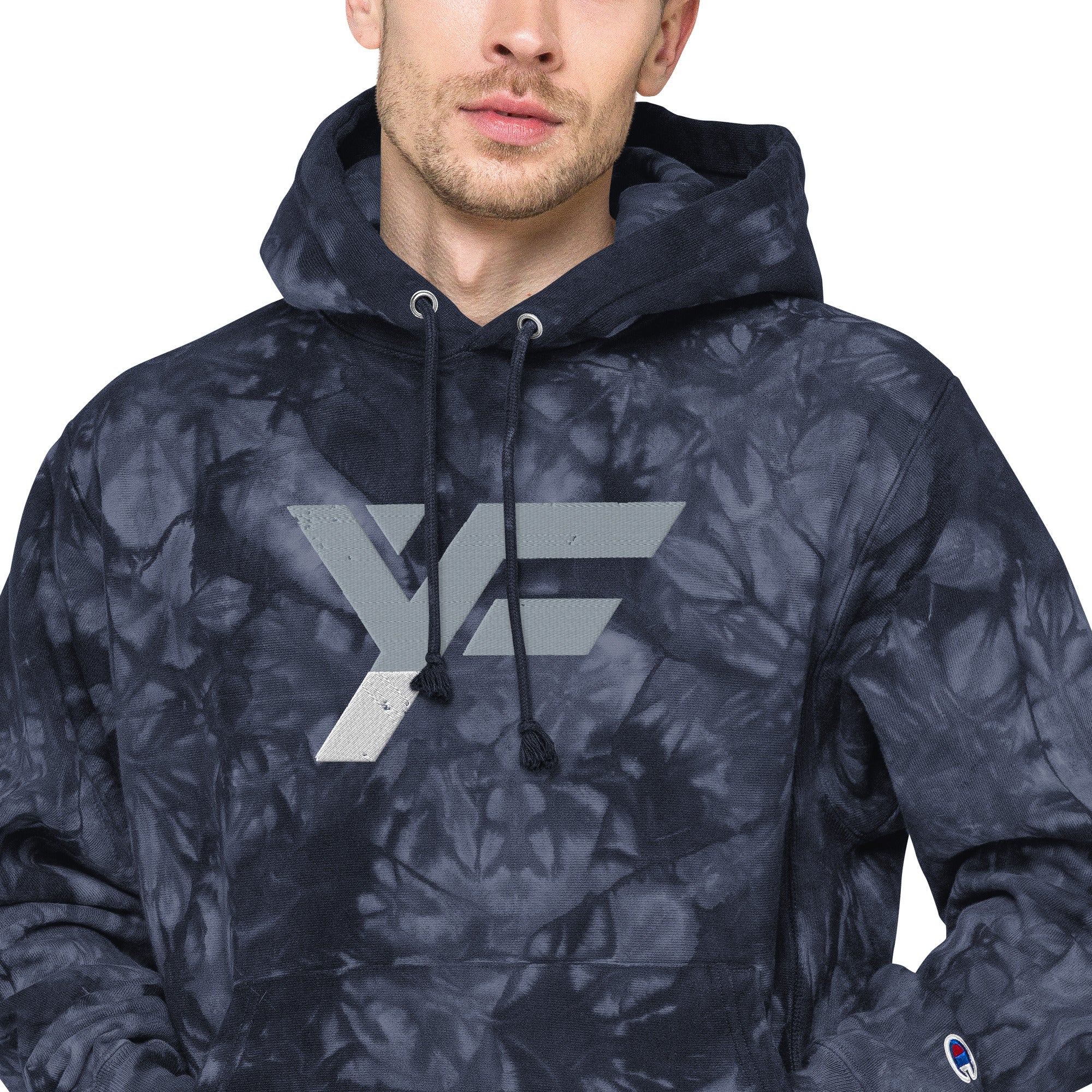 YF Unisex Champion tie-dye hoodie