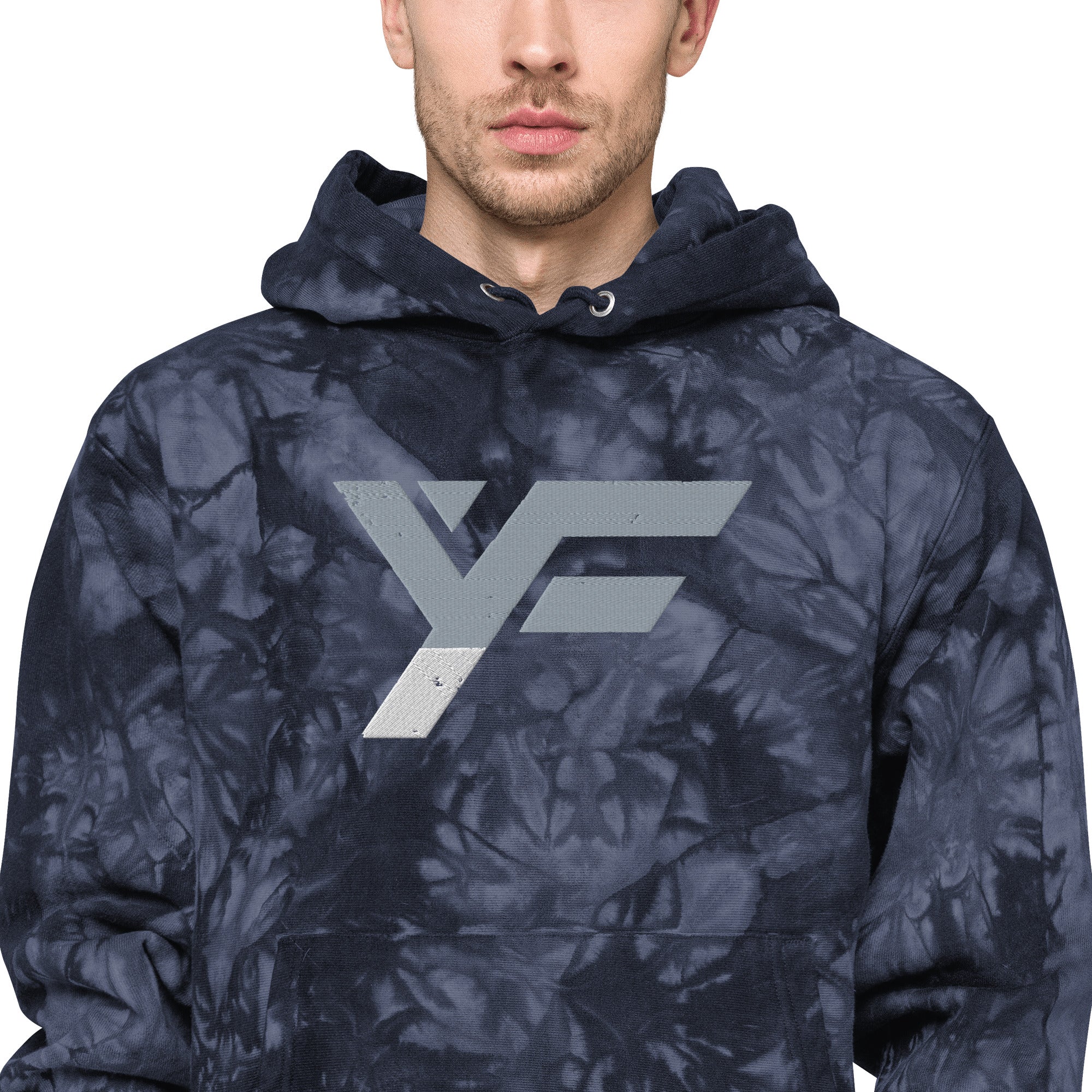 YF Unisex Champion tie-dye hoodie