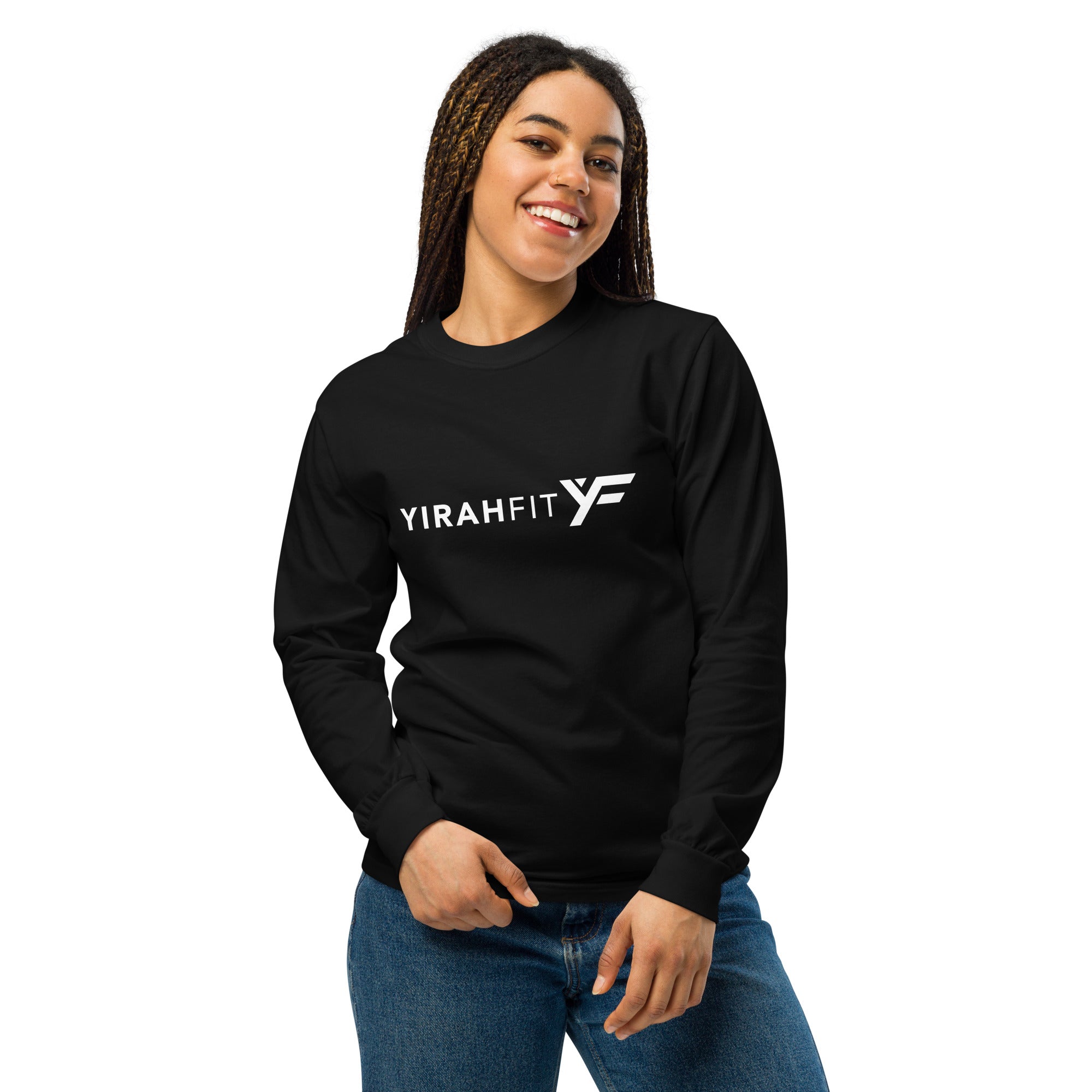 YirahFit Garment-dyed heavyweight long-sleeve shirt